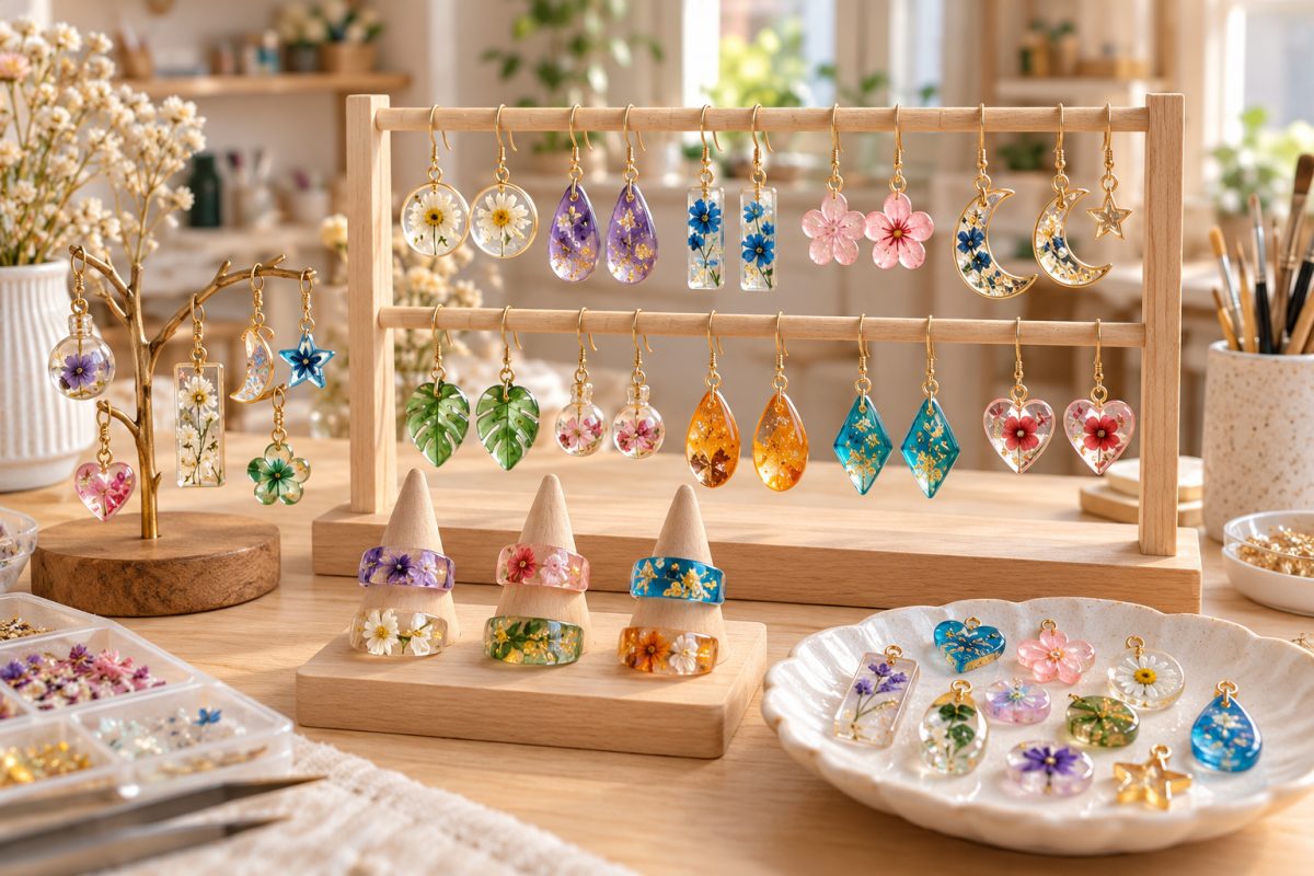 Bijoux en résine UV