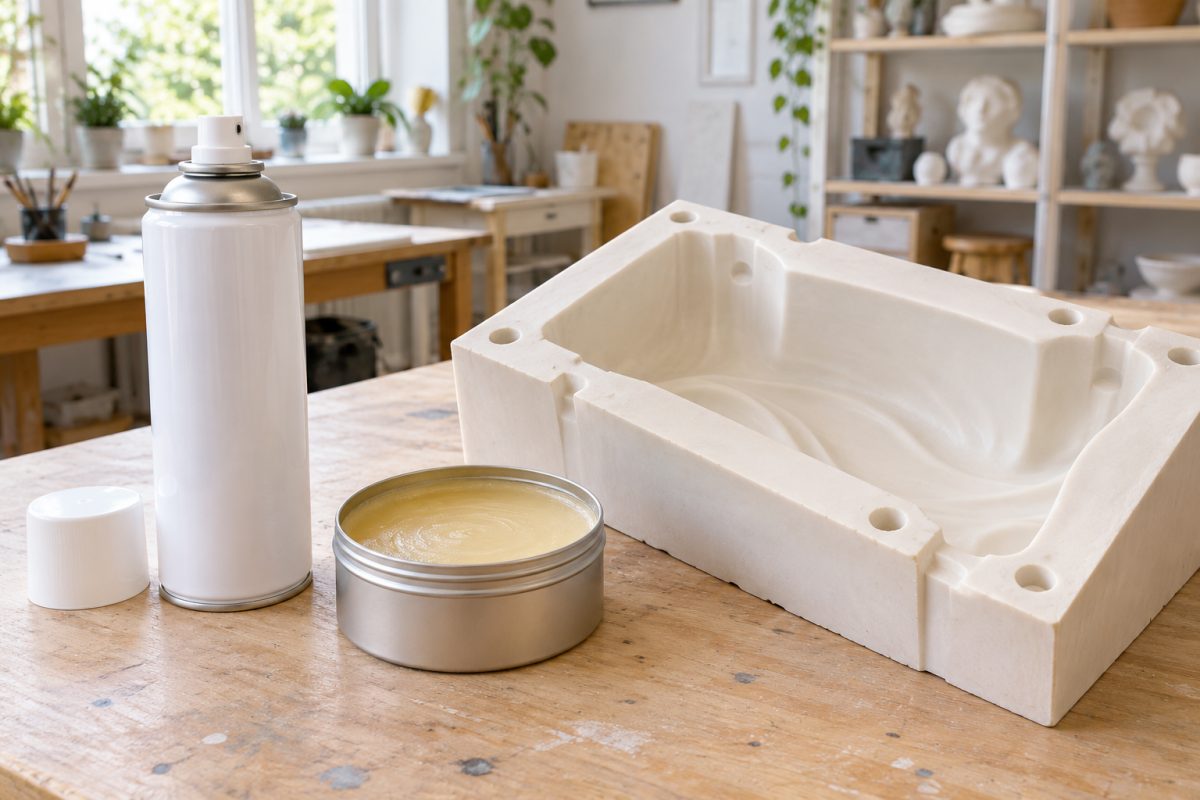 Démoulant en spray et cire de démoulage