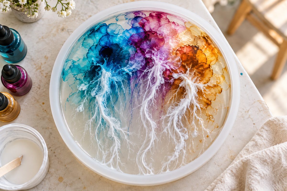 Effet petri dish dans la résine