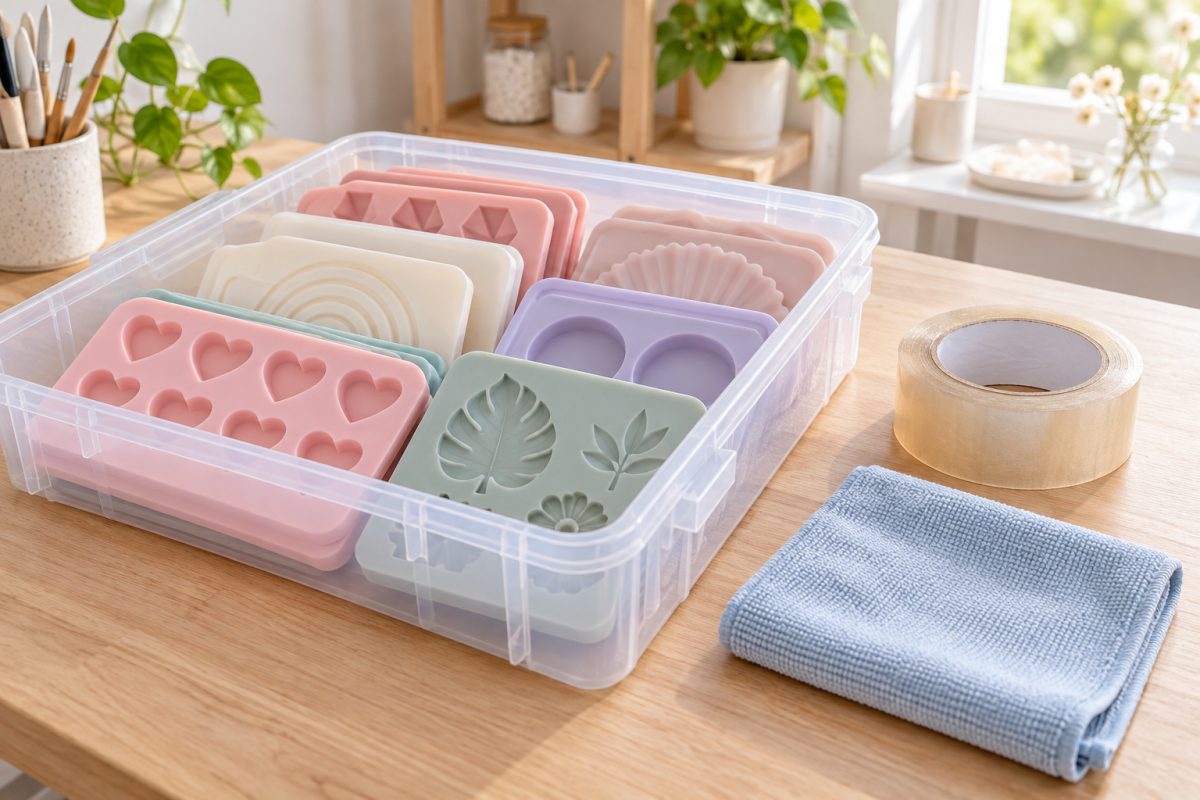 Nettoyage et rangement des moules en silicone