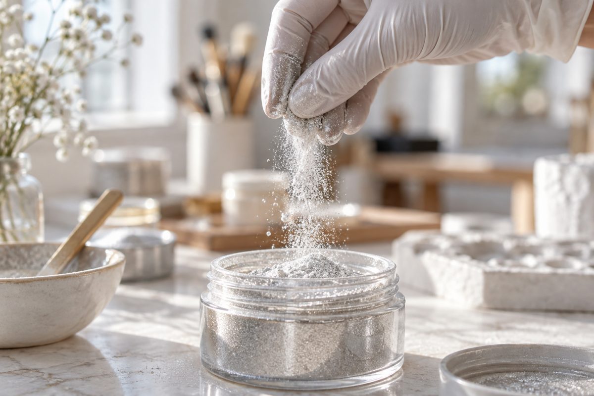 Finesse d'une poudre de mica de qualité