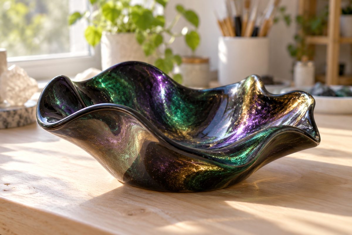 Résine au mica caméléon qui change de couleur