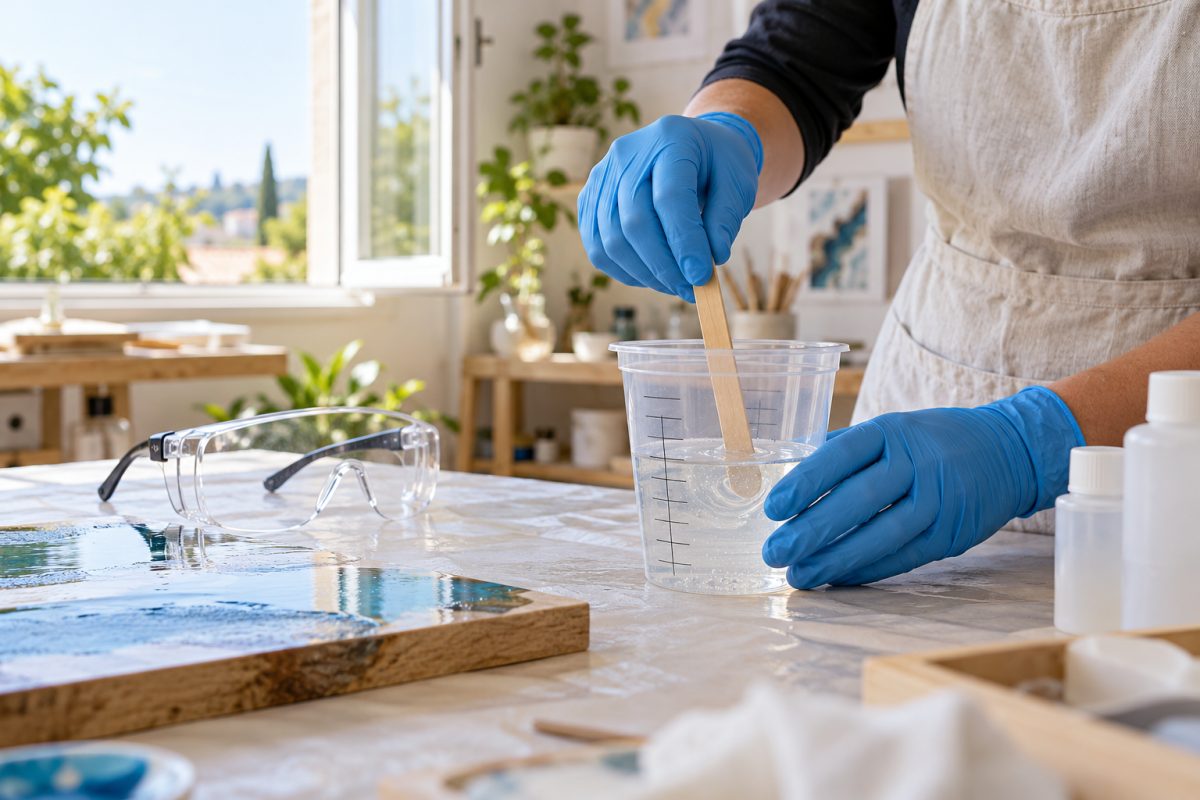 Précautions avec une résine écologique