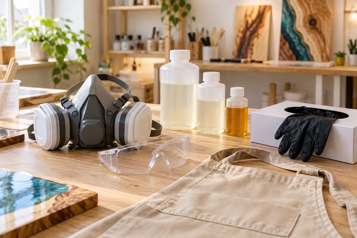 Équipement de protection pour travailler la résine