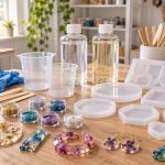 Kit de résine époxy pour débutant avec moules en silicone et accessoires