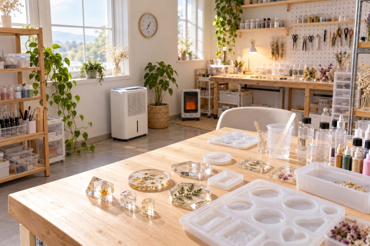 Atelier de résine aux conditions idéales