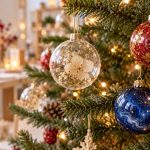 Boule de Noël en résine faite main