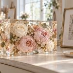 Bouquet de mariée conservé dans la résine
