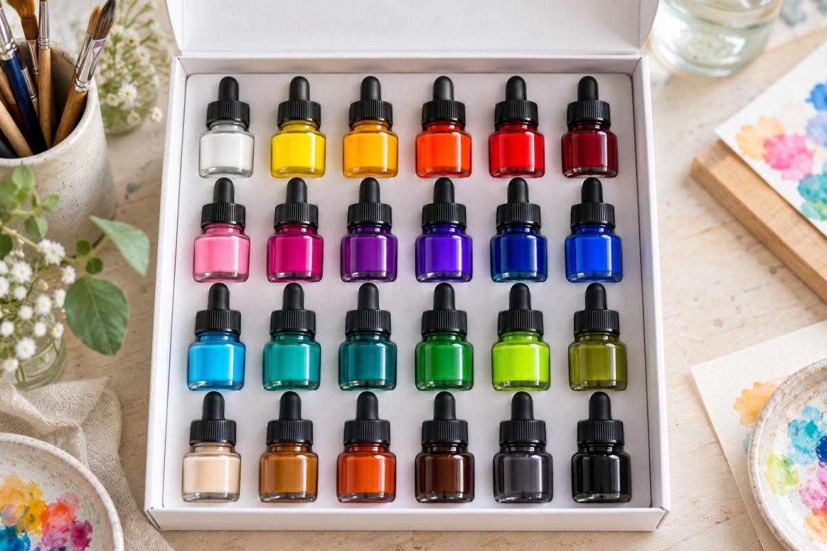 Coffret de pigments liquides pour résine