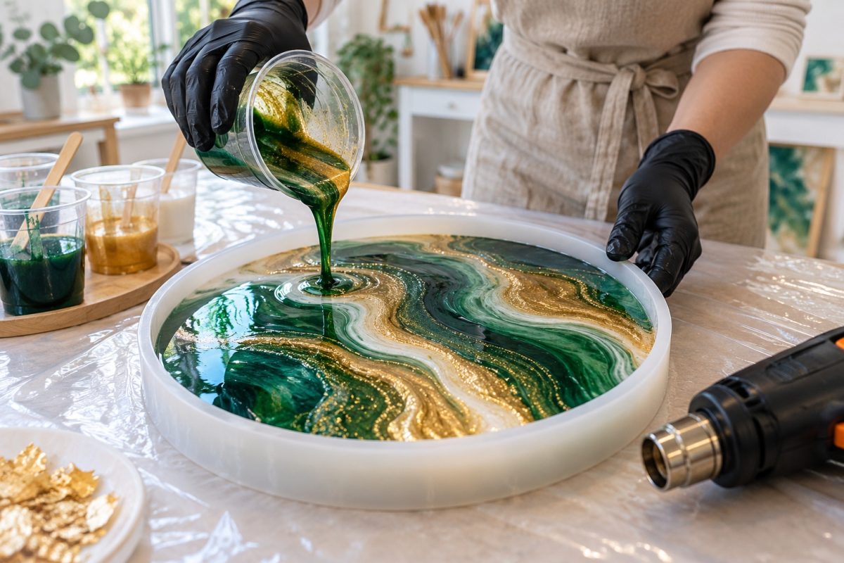Couler le dessous de verre