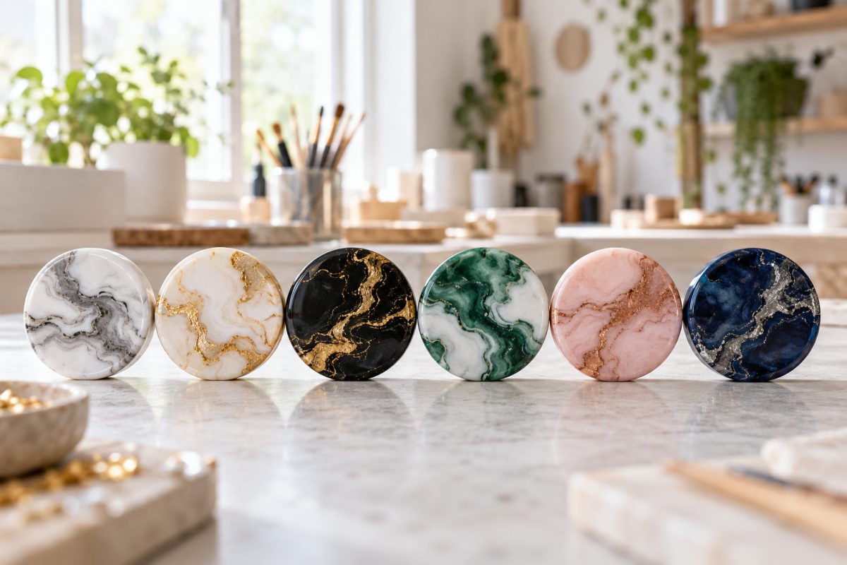Couleurs de marbre en résine