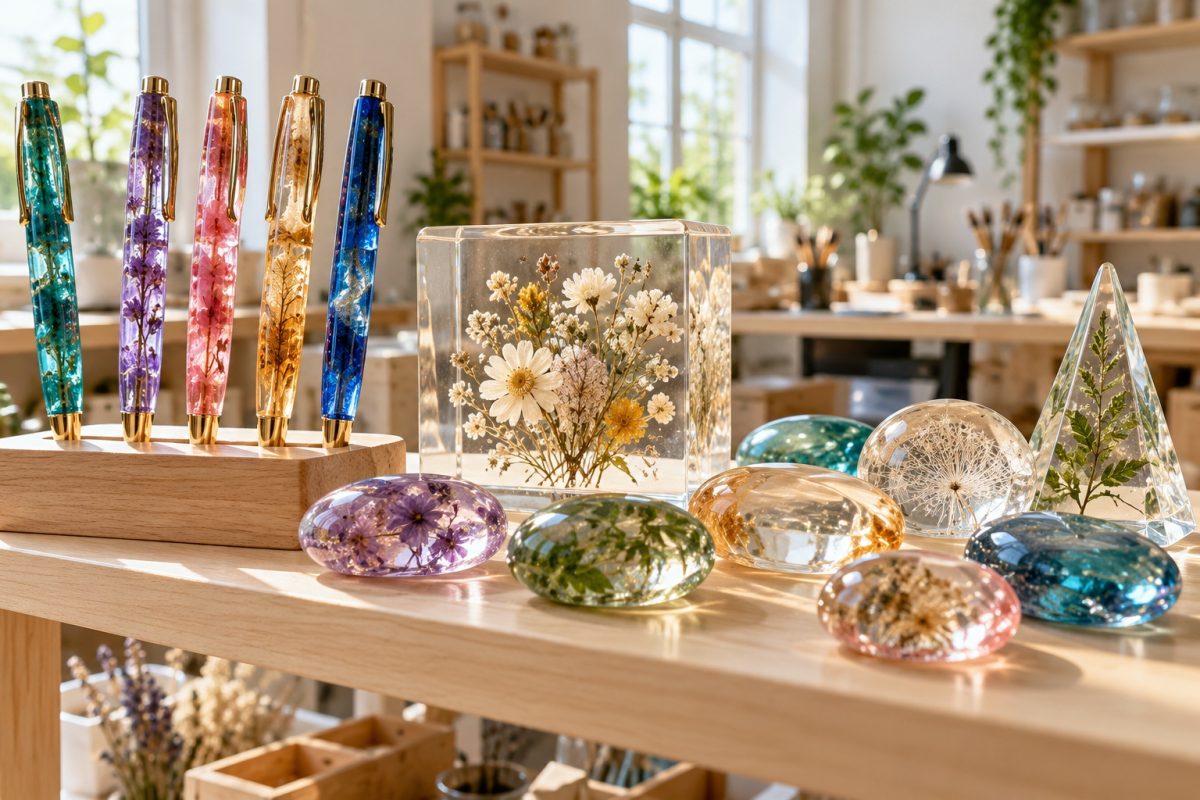 Créations en résine sans bulles