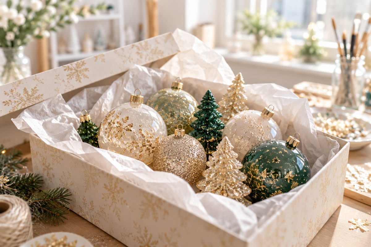Décorations de Noël en résine à offrir