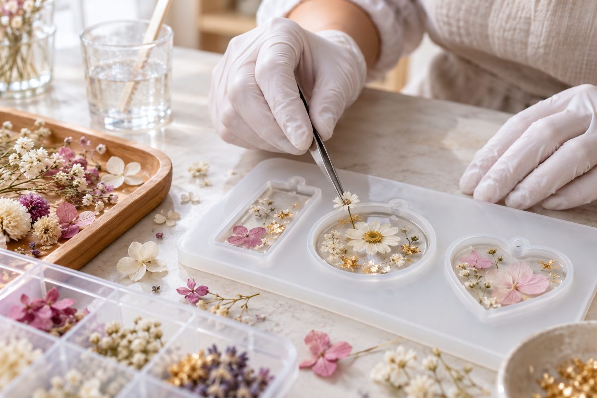 Placer les décors dans le porte-clé