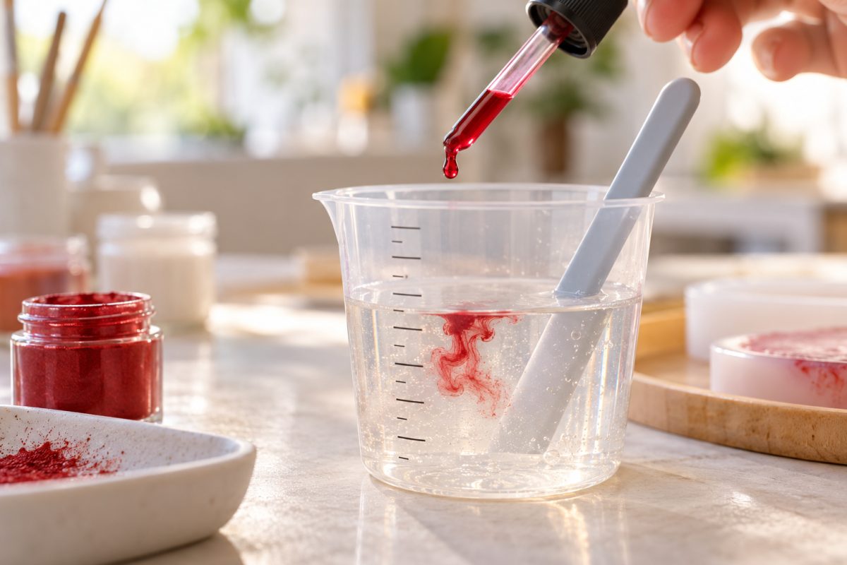 Dosage du colorant goutte à goutte
