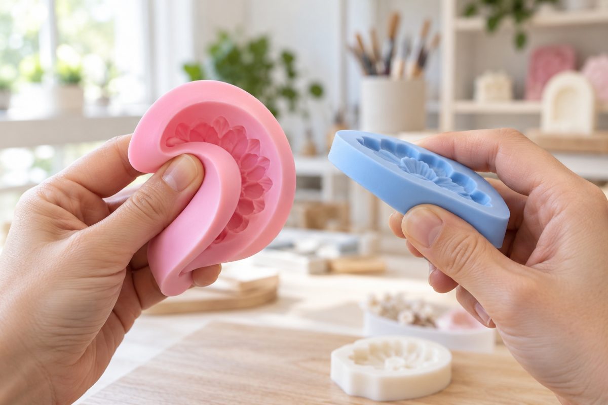 Moules en silicone souple et plus ferme