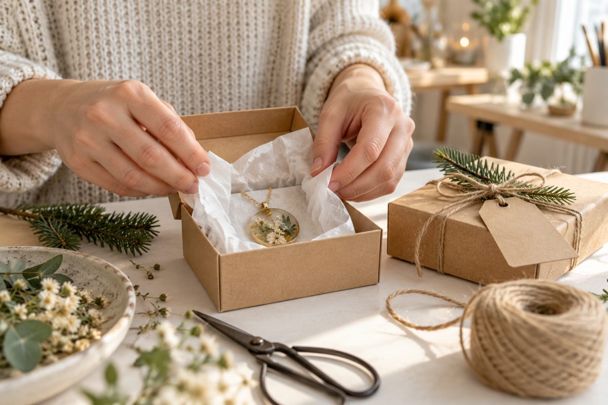Emballer ses cadeaux en résine