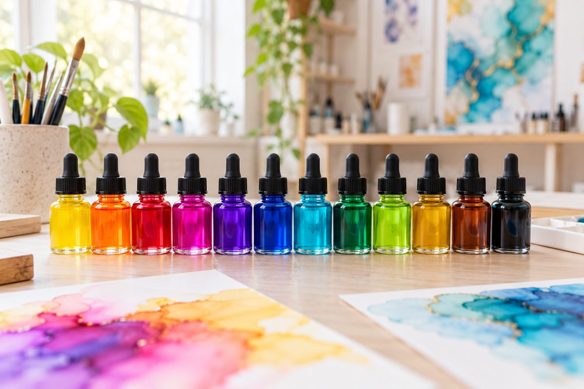 Flacons d'encre à alcool de toutes les couleurs