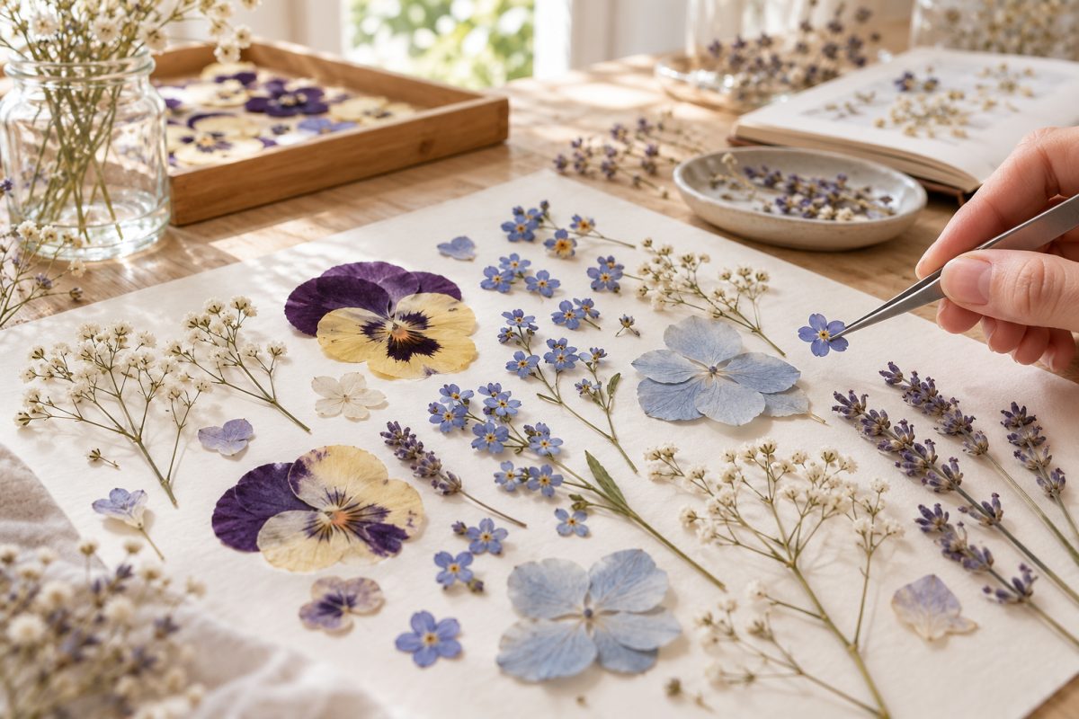 Fleurs séchées pour bijoux