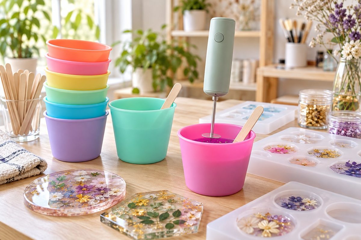 Gobelets en silicone pour le mélange