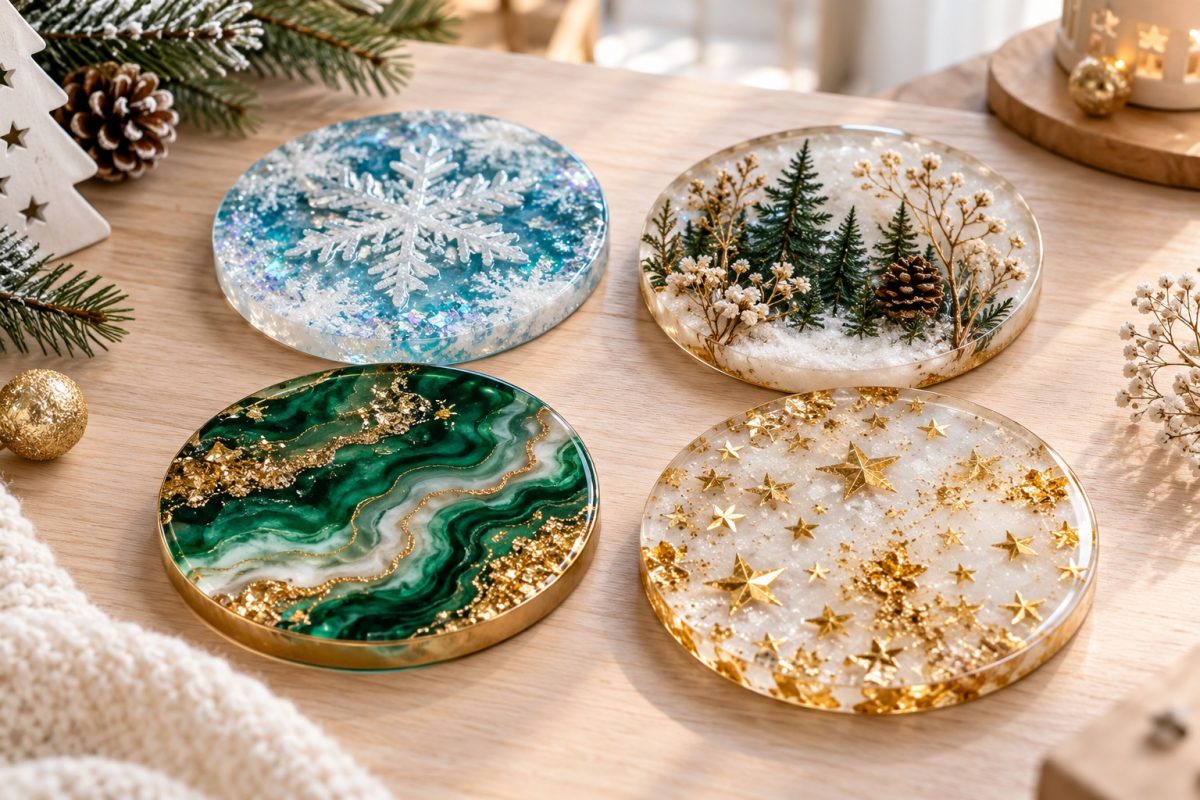 Idées de dessous de verre de Noël