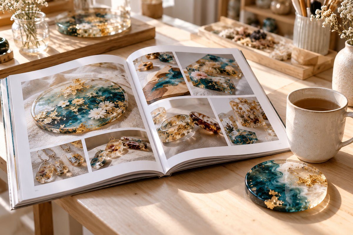 Livre sur la résine en cadeau