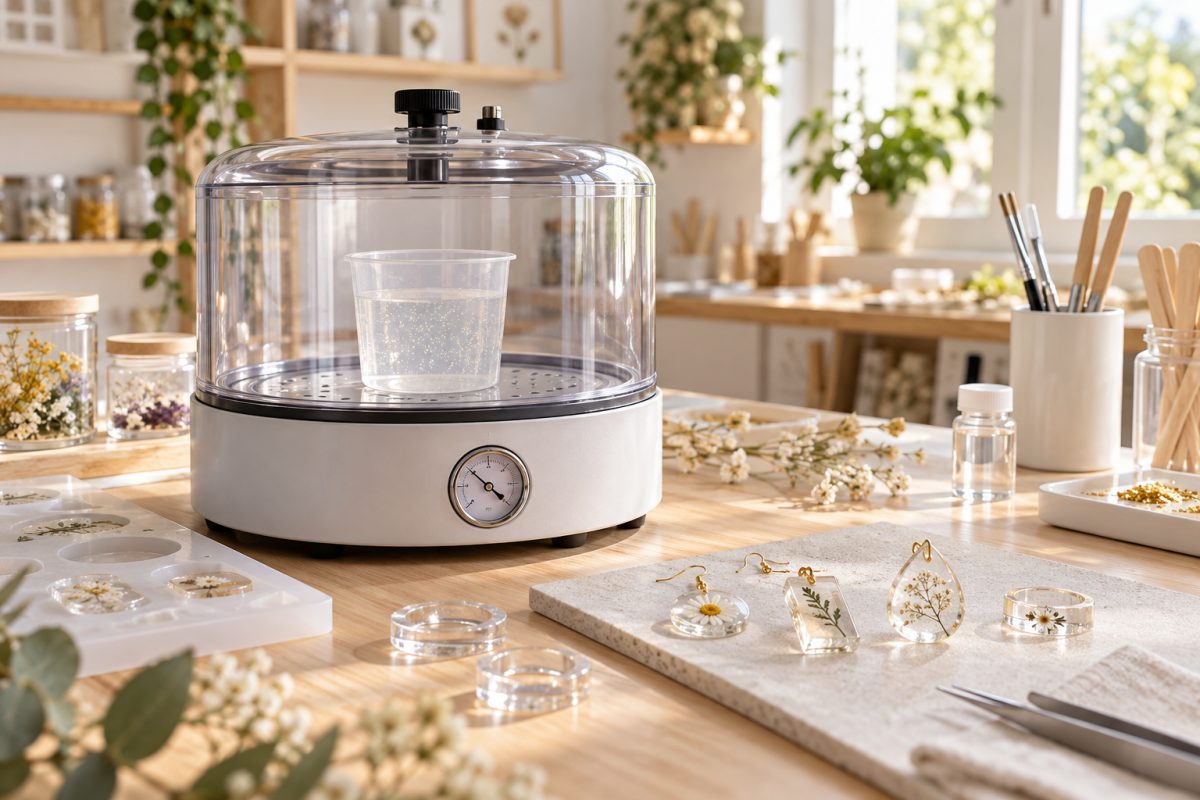 Machine anti-bulles pour résine