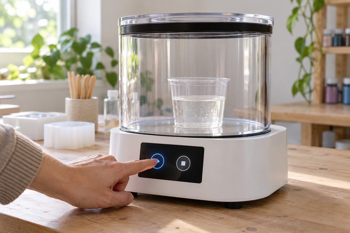 Machine anti-bulles avec écran tactile