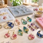 Moules en silicone pour bijoux avec pendentifs en résine