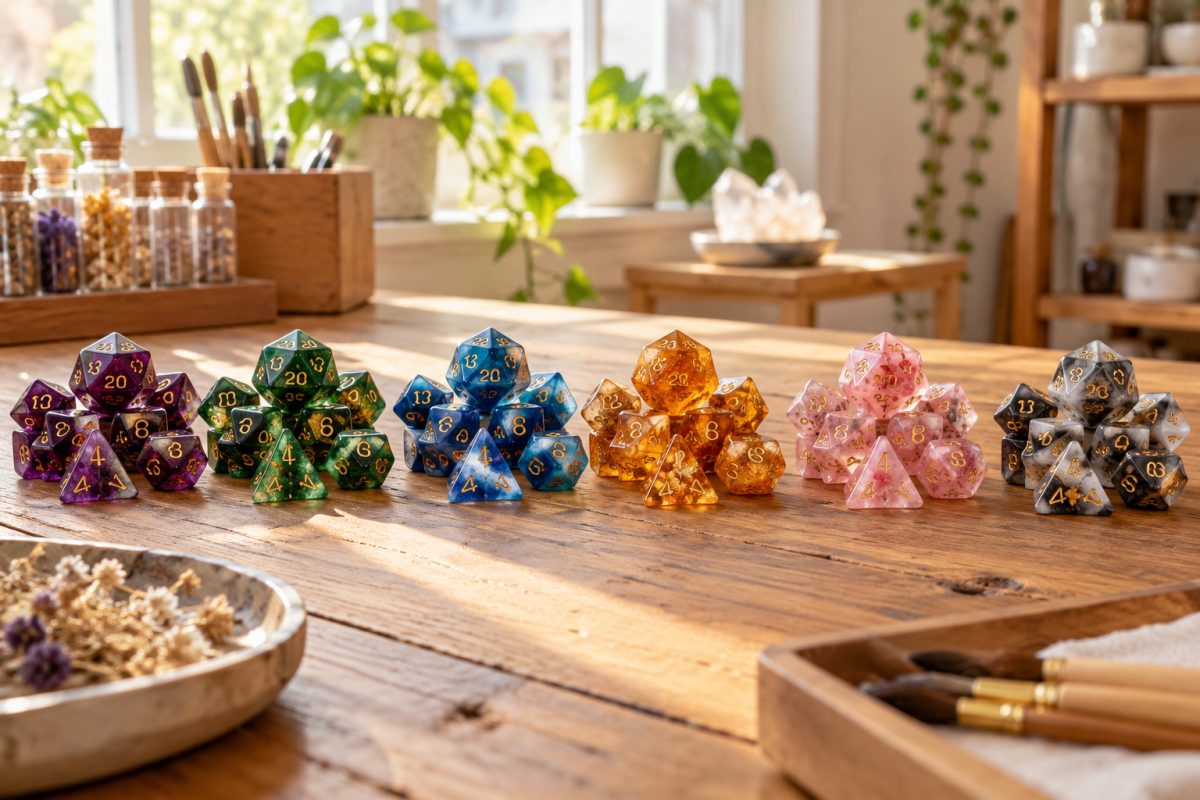 Sets de dés en résine