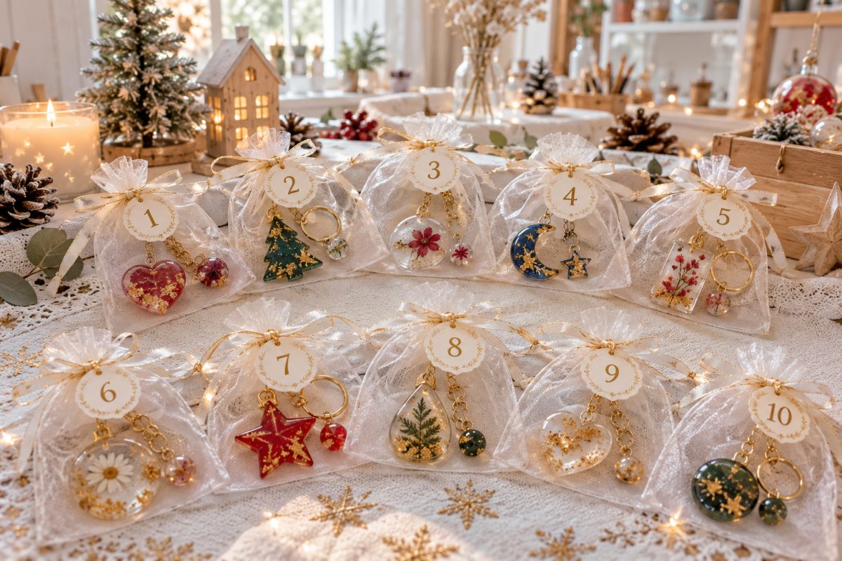Petites surprises en résine pour le calendrier