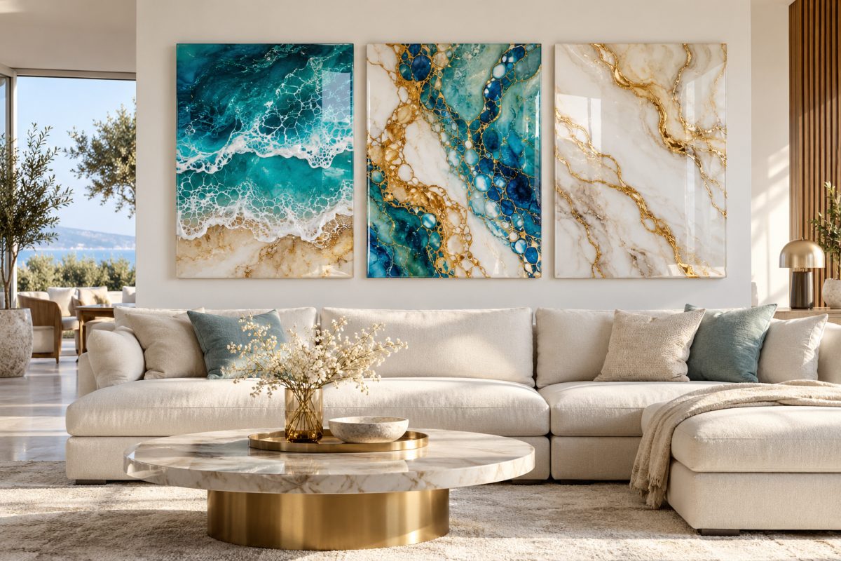 Tableaux en résine resin art