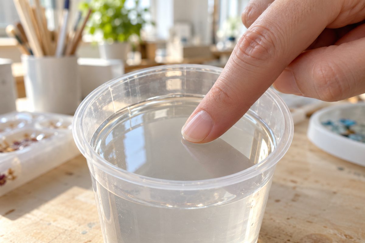 Tester la dureté de la résine